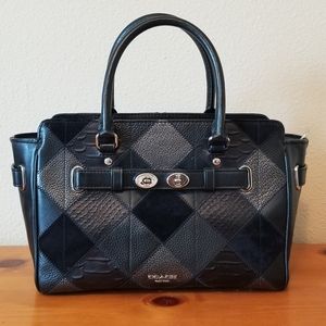 Blake Carryall 25 In Metallic Patchwork Leather